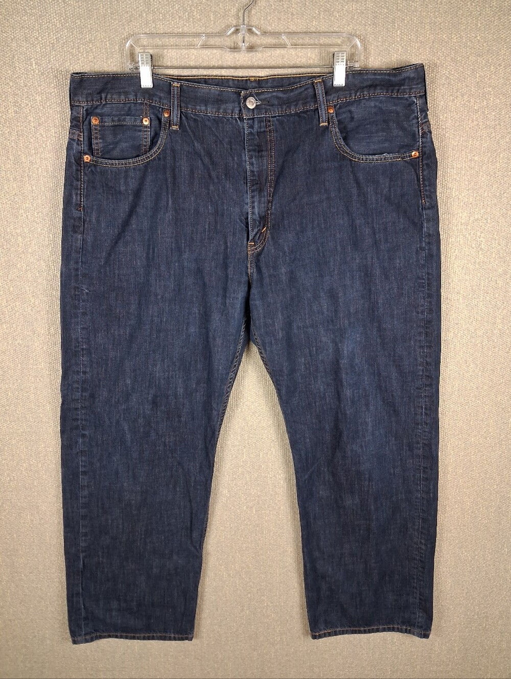 Levi's 569 Jeans Mens 42x32 Blue Classic Denim Loose Straight Fit Casual Pockets